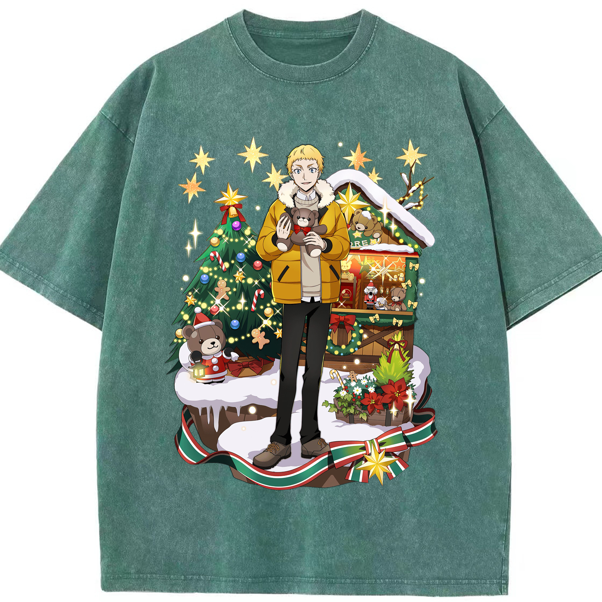 （画像用） 文豪ストレイドッグス Bungo Stray Dogs 綿100% ヴィンテージ風 半袖Tシャツ（フロントプリント）